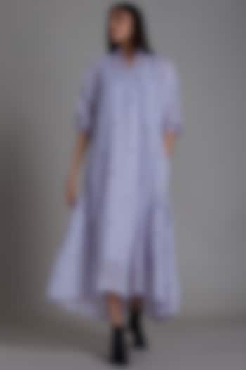 Lavender Embroidered Maxi Vacation Dress With Inner by Mati at Pernia's Pop Up Shop