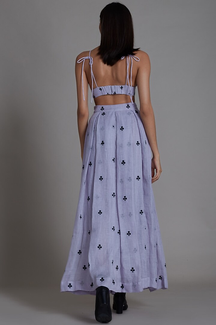 Lavender Embroidered Bralette by Mati at Pernia's Pop Up Shop