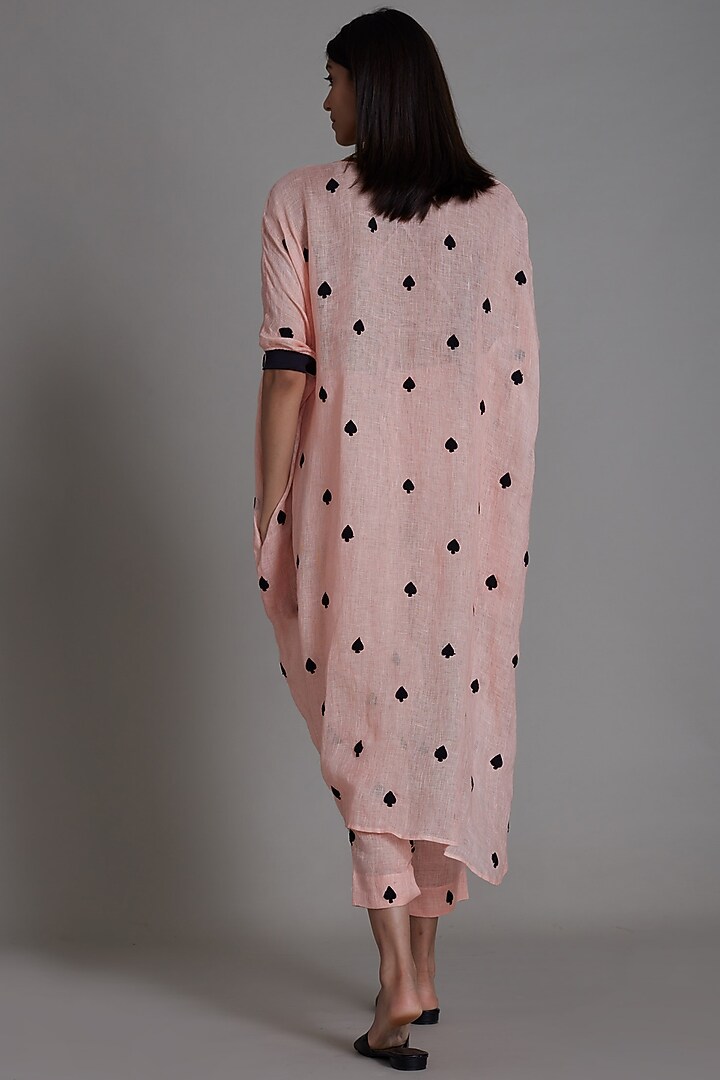 Pink Striped Linen Pants by Mati at Pernia's Pop Up Shop