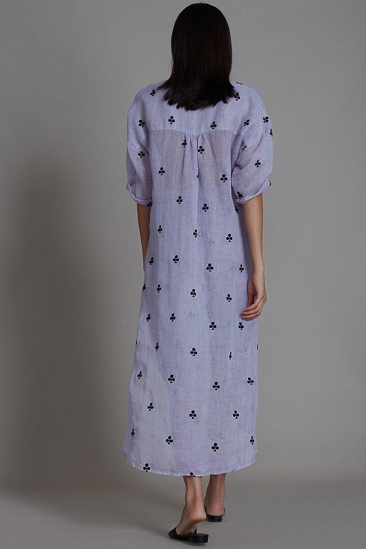 Lavender Striped Linen Pants by Mati at Pernia's Pop Up Shop