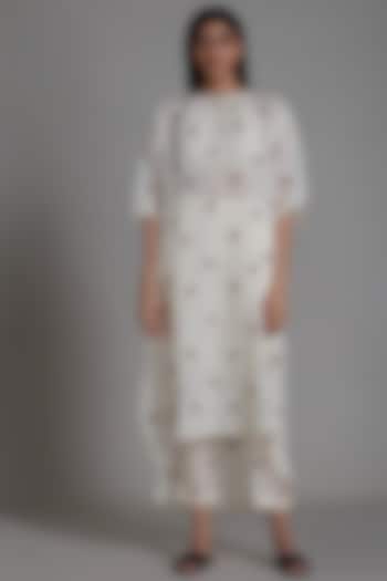 Oatmeal Linen Handwoven Tunic Set by Mati at Pernia's Pop Up Shop