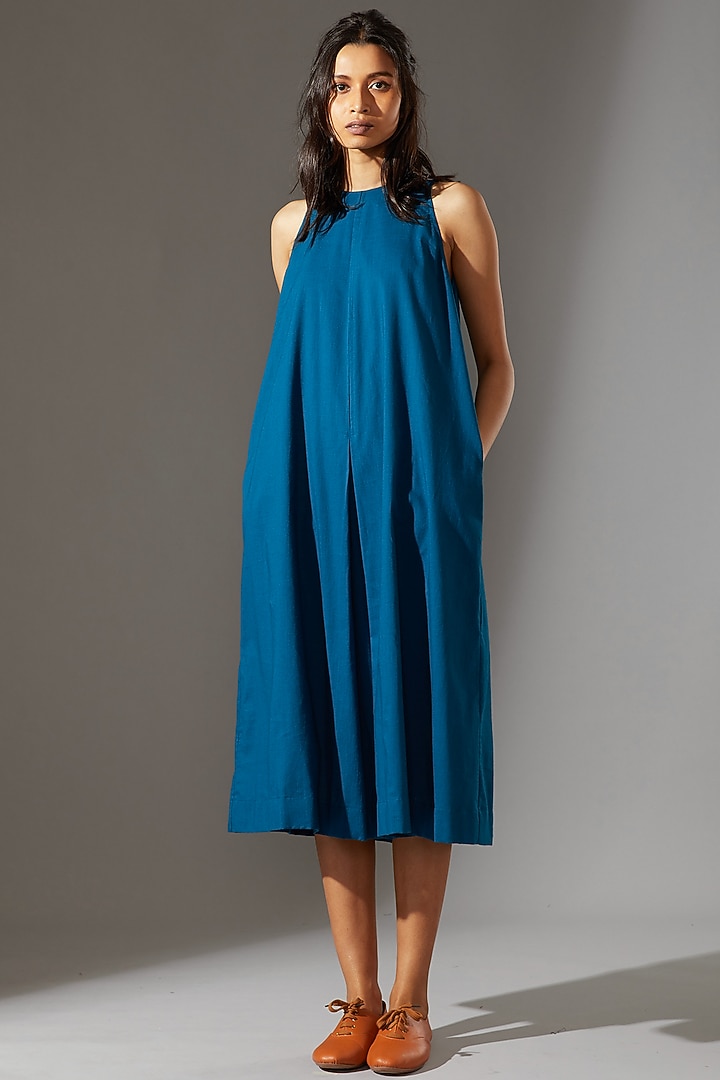 Cobalt Blue Shift Summer Dress by Mati at Pernia's Pop Up Shop