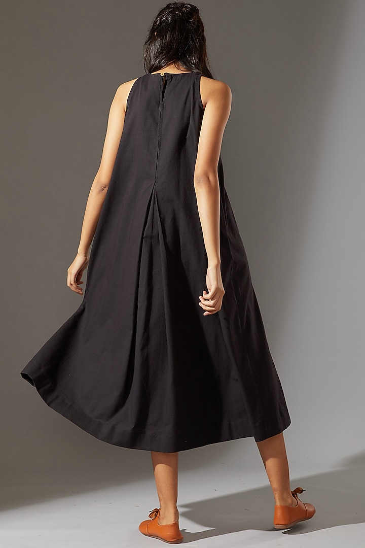 Black Cotton Dress by Mati at Pernia's Pop Up Shop