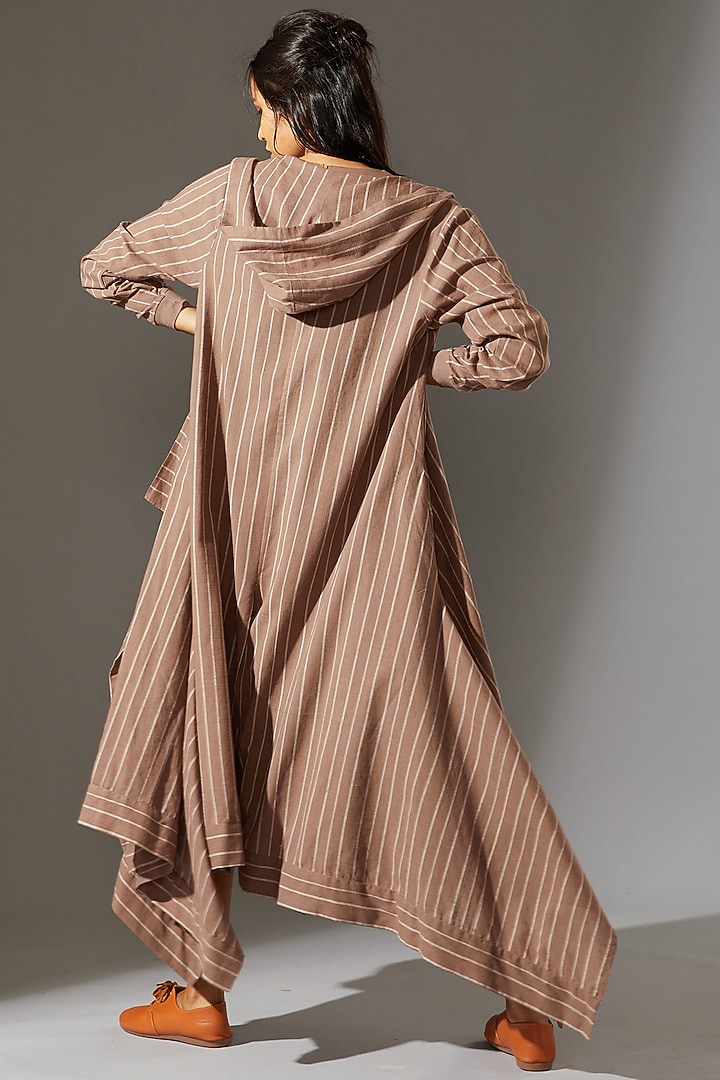 Beige Jacket With A Hood by Mati at Pernia's Pop Up Shop