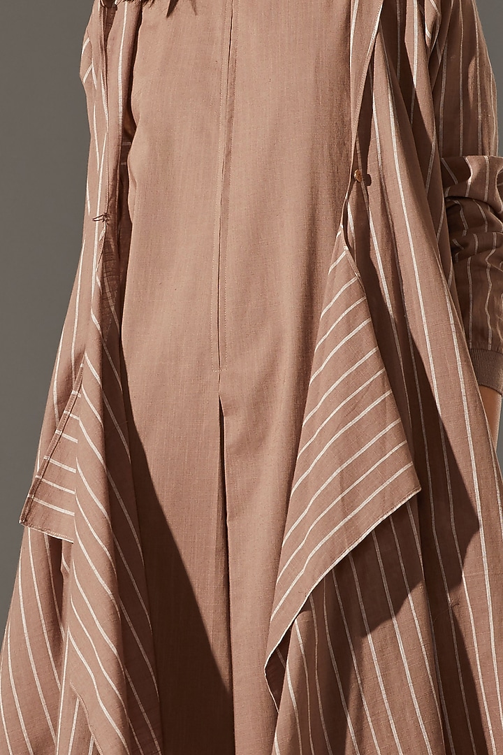 Beige Jacket With A Hood by Mati at Pernia's Pop Up Shop