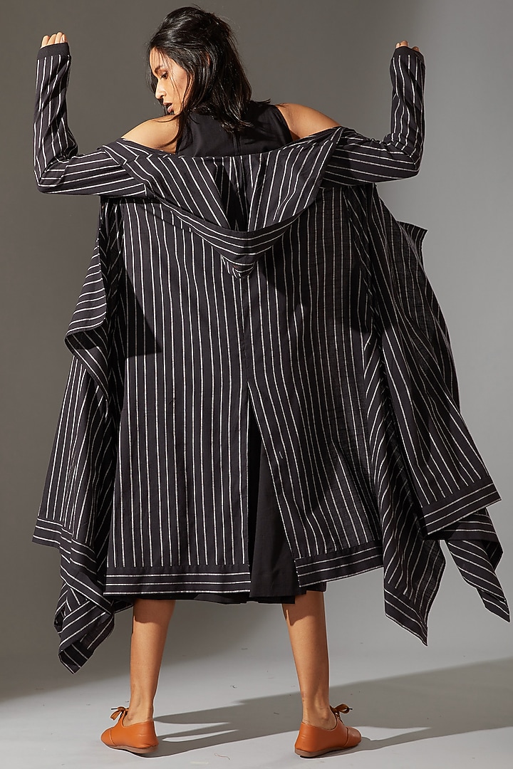 Black Jacket With A Hood by Mati at Pernia's Pop Up Shop