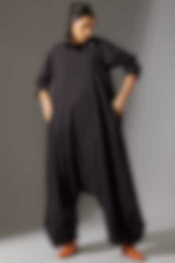 Black Cotton Jumpsuit by Mati at Pernia's Pop Up Shop