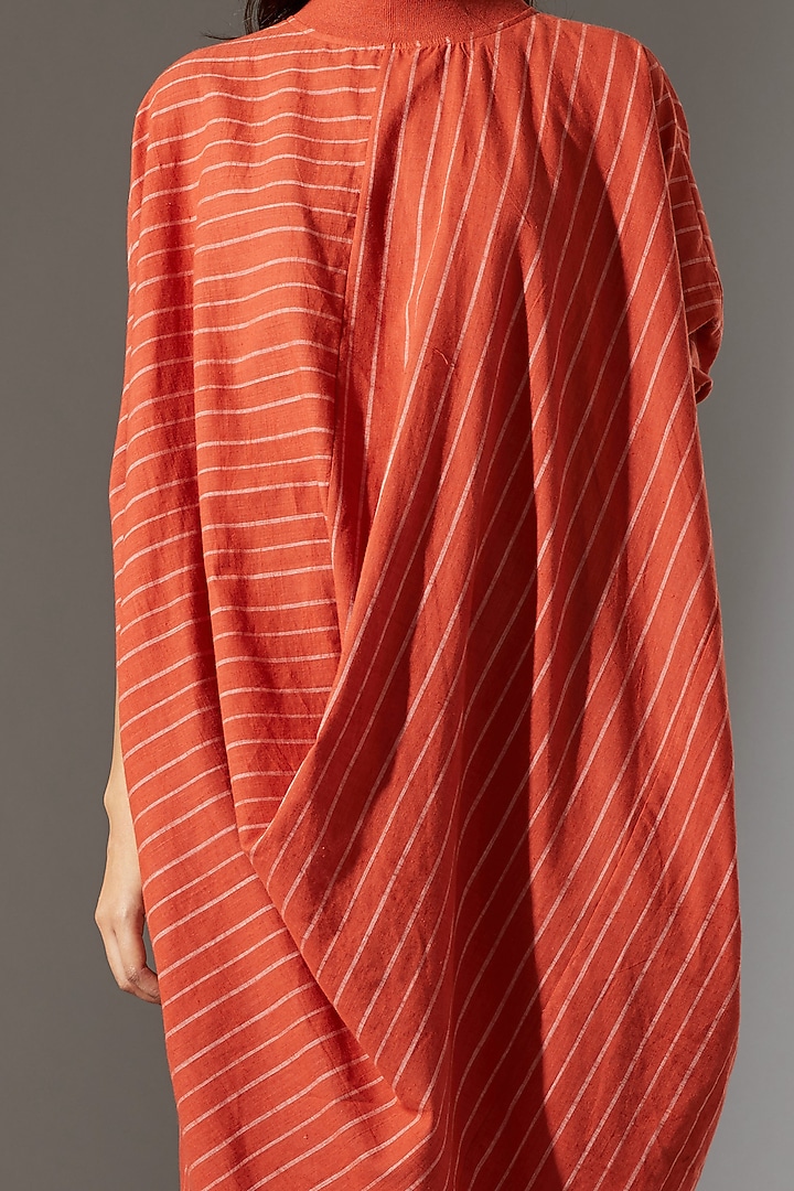 Rust Cotton Cowl Dress by Mati at Pernia's Pop Up Shop