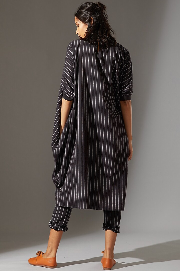Black Cowl Tunic Set by Mati at Pernia's Pop Up Shop