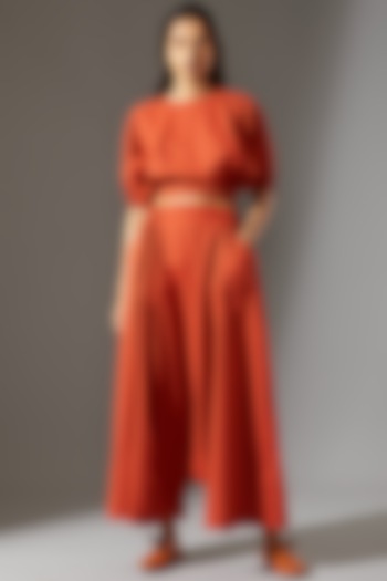 Rust Bubble Top by Mati at Pernia's Pop Up Shop