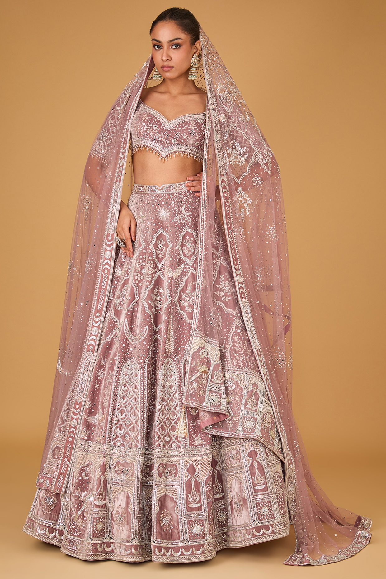 Designer, Mehendi Sangeet, Wedding Pink and Majenta color Bangalore Silk  fabric Lehenga : 1882955