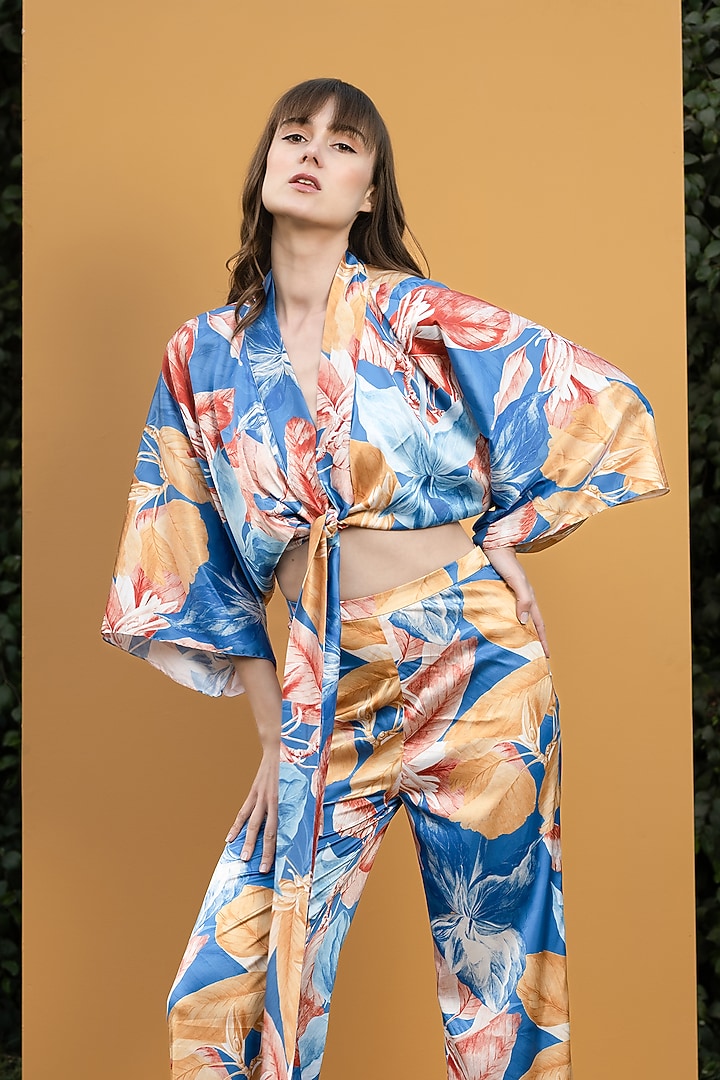 Blue Printed Co-ord Set by Mandira Wirk - Resort at Pernia's Pop Up Shop