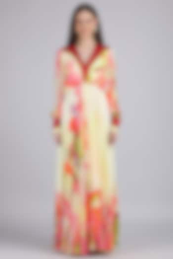 Multi-Colored Chiffon Cocktail Dress by Mandira Wirk - Resort at Pernia's Pop Up Shop