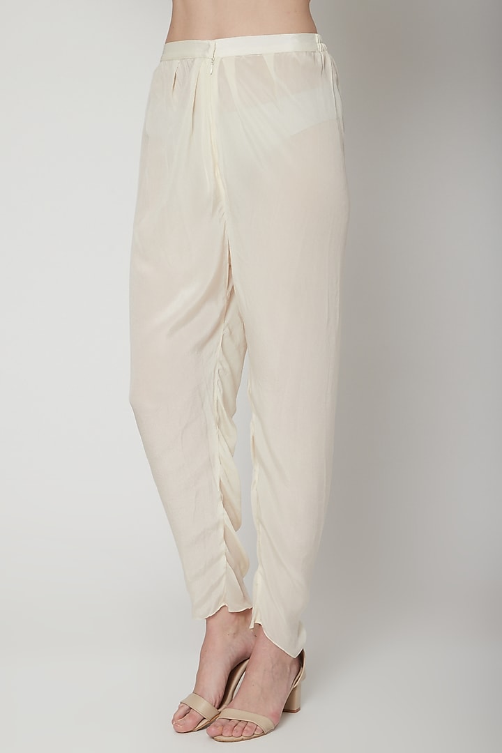 Peach Pink Embroidered & Printed Kurta With Pants by Mandira Wirk - Indian at Pernia's Pop Up Shop