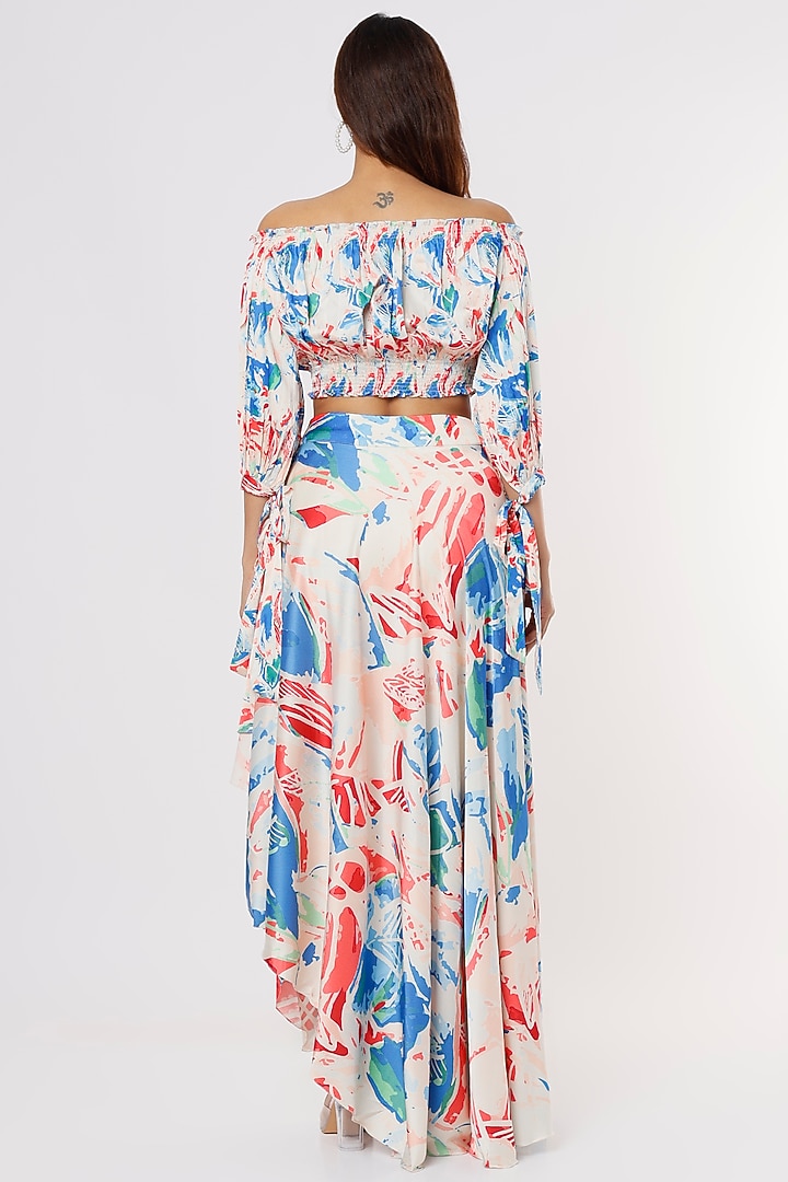 Multi-Colored Draped Skirt Set by Mandira Wirk - Resort at Pernia's Pop Up Shop