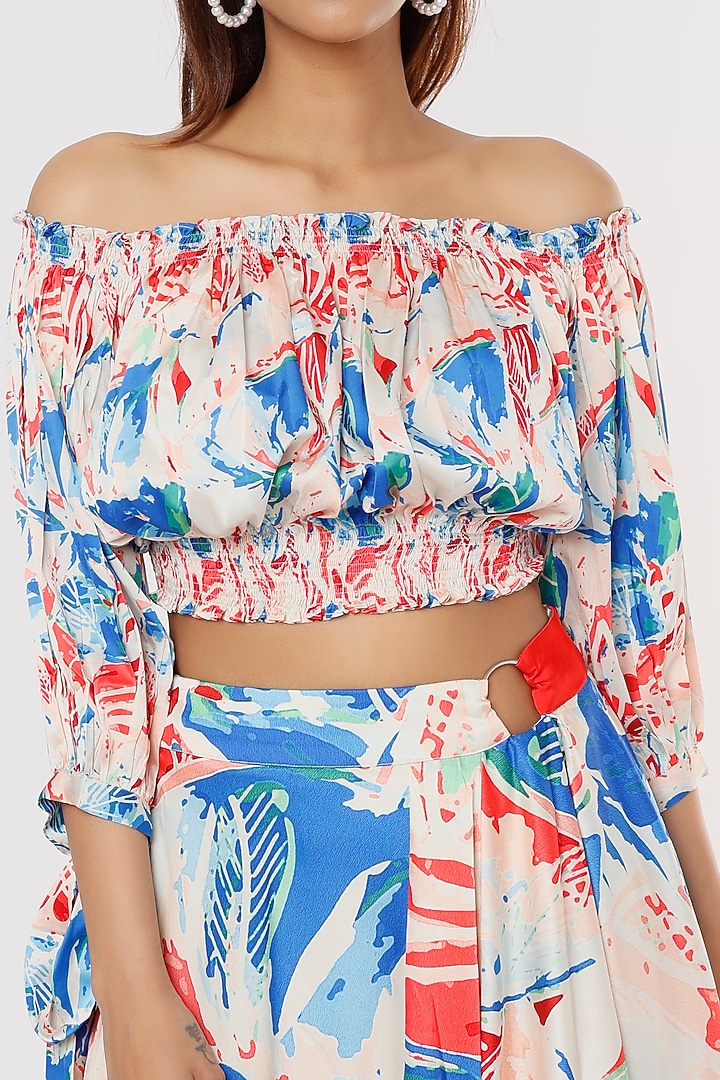 Multi-Colored Draped Skirt Set by Mandira Wirk - Resort at Pernia's Pop Up Shop