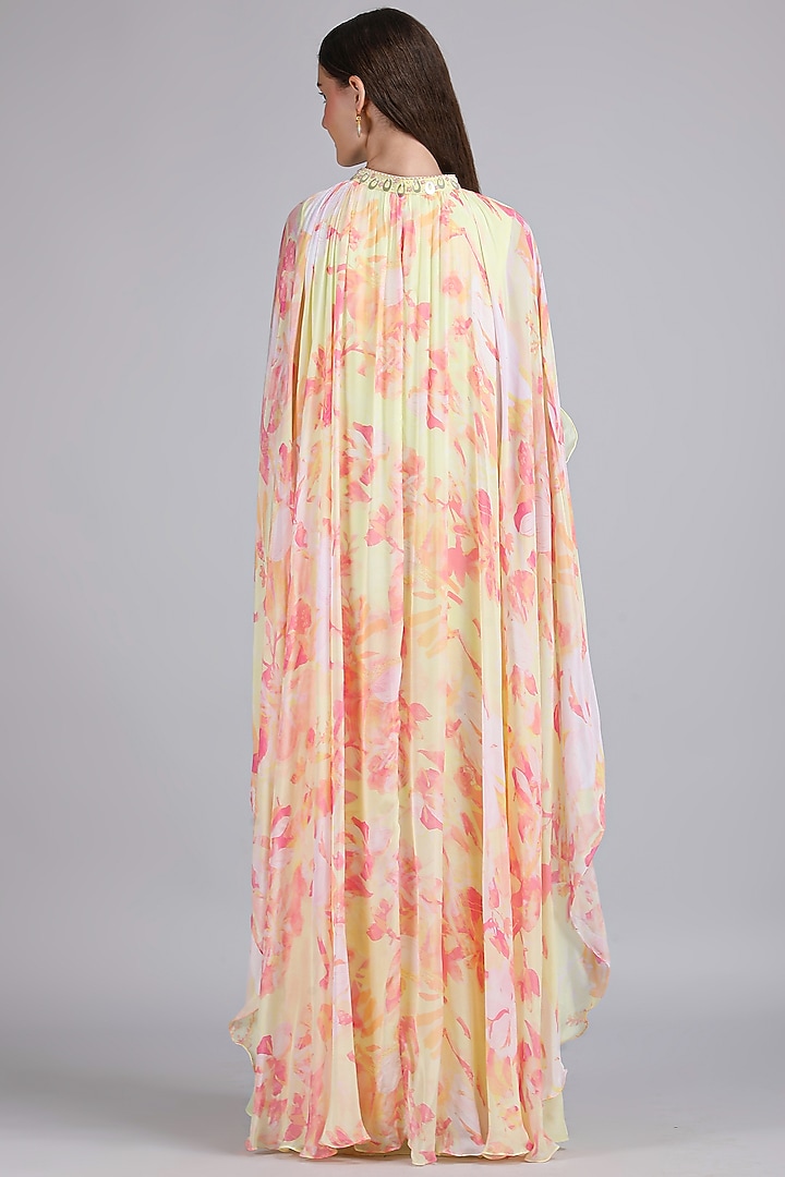 Butter Yellow Viscose Crepe Maxi Vacation Dress by Mandira Wirk - Resort at Pernia's Pop Up Shop
