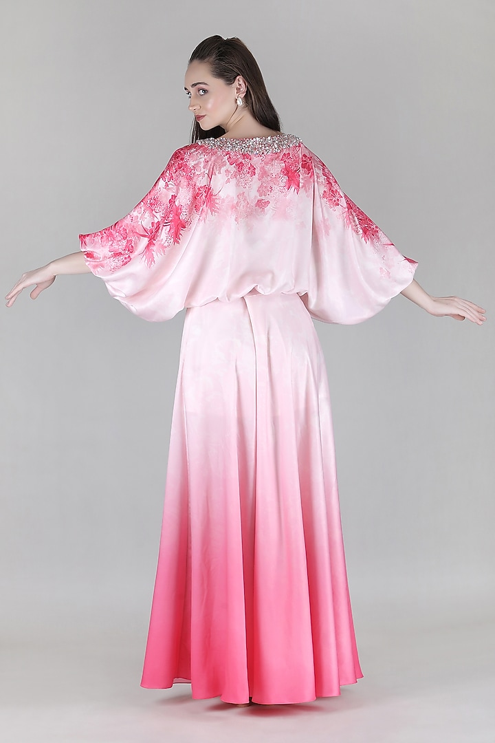 Pink Satin Skirt Set by Mandira Wirk - Resort at Pernia's Pop Up Shop