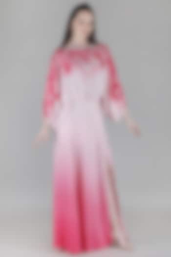 Pink Satin Skirt Set by Mandira Wirk - Resort at Pernia's Pop Up Shop