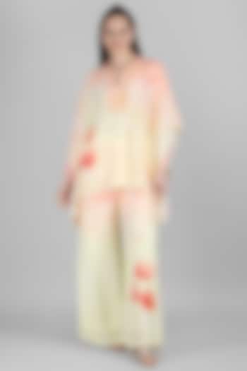 Yellow Viscose Crepe Co-Ord Set by Mandira Wirk - Resort at Pernia's Pop Up Shop
