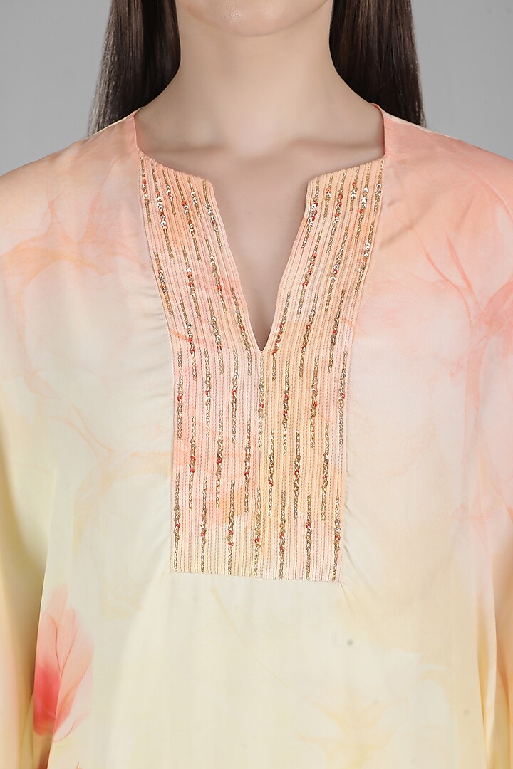 Yellow Viscose Crepe Co-Ord Set by Mandira Wirk - Resort at Pernia's Pop Up Shop