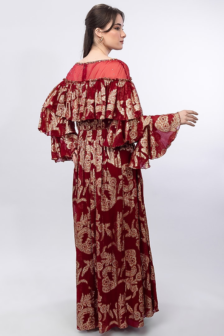Radiant Red Brasso Vacation Dress by Mandira Wirk - Resort at Pernia's Pop Up Shop