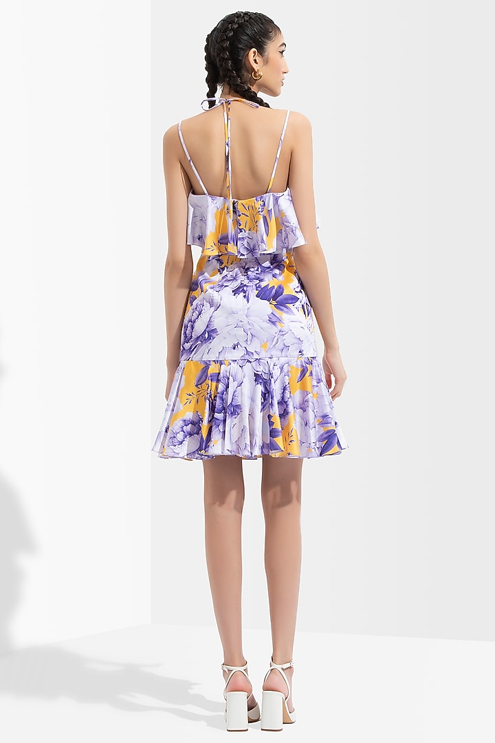 Sumire Lavender Printed Vacation Dress by Mandira Wirk - Resort at Pernia's Pop Up Shop