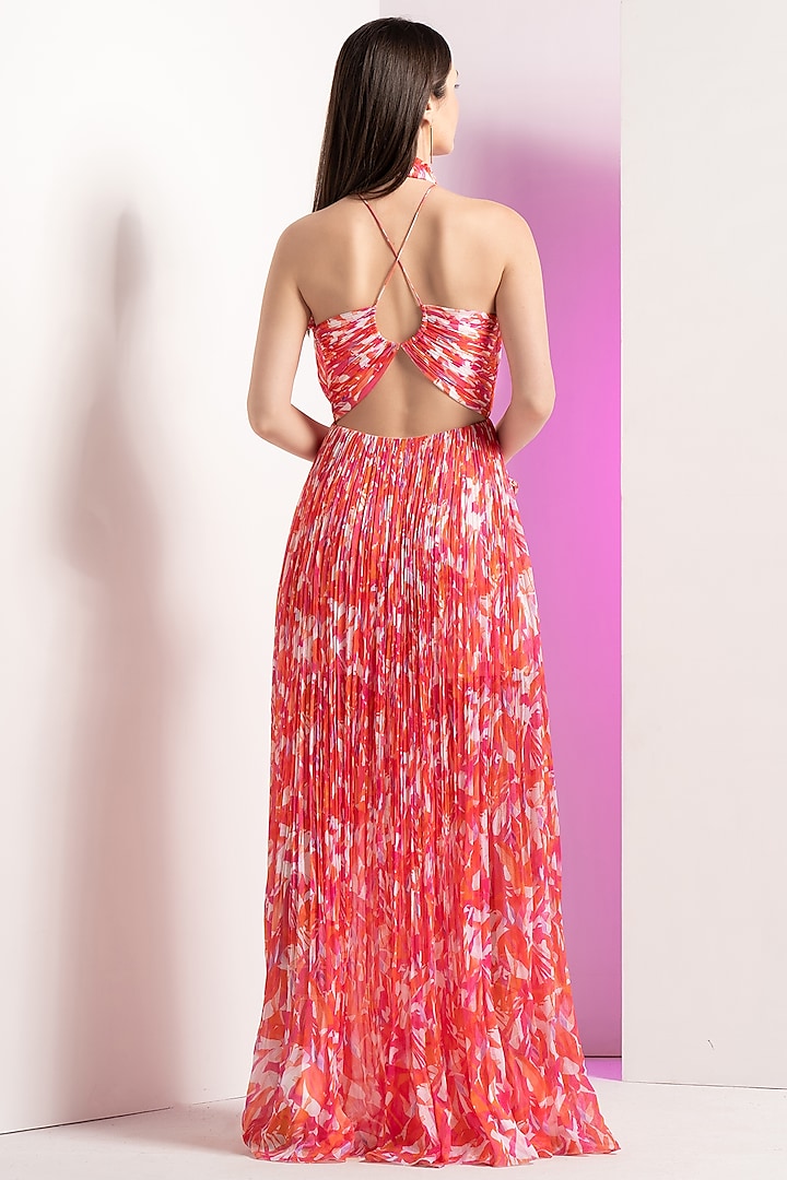 Pink Chiffon Cocktail Dress by Mandira Wirk - Resort at Pernia's Pop Up Shop