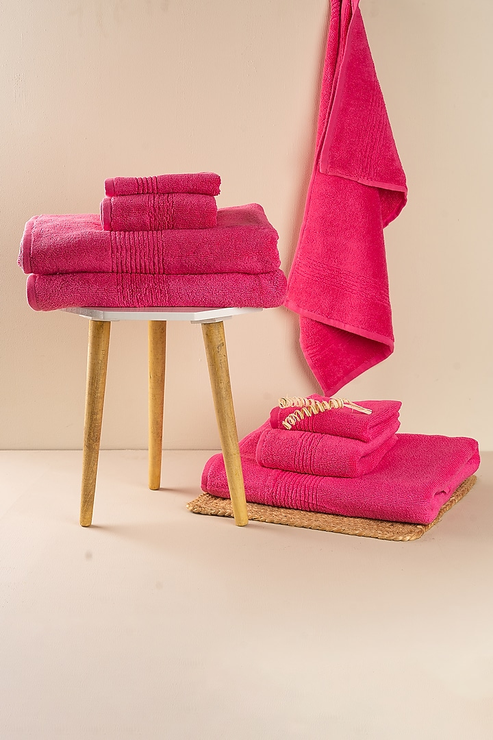 Magenta Face Towels by By ADAB at Pernia's Pop Up Shop