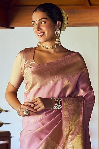 Gold Finish Jadau Kundan Polki Jhumka Earrings by Maisara Jewelry