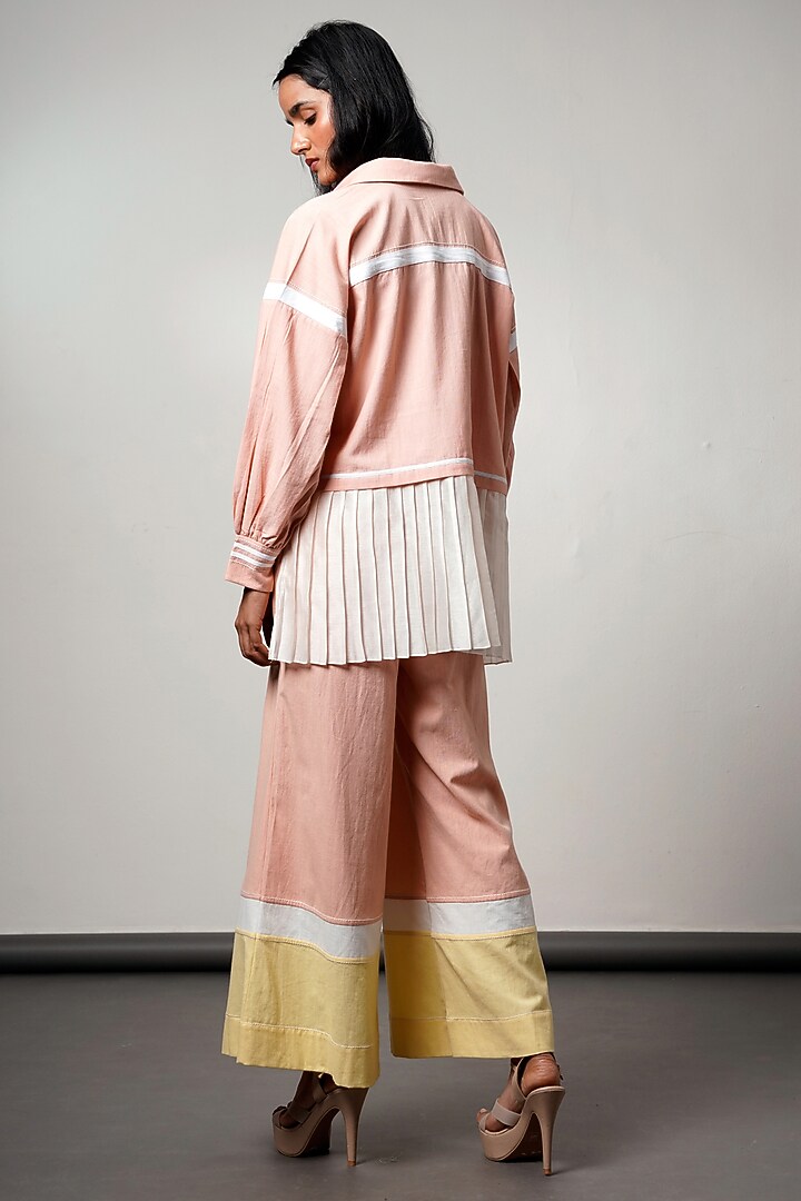 Multi-Colored Handloom Cotton Co-Ord Set by MADDER MUCH at Pernia's Pop Up Shop
