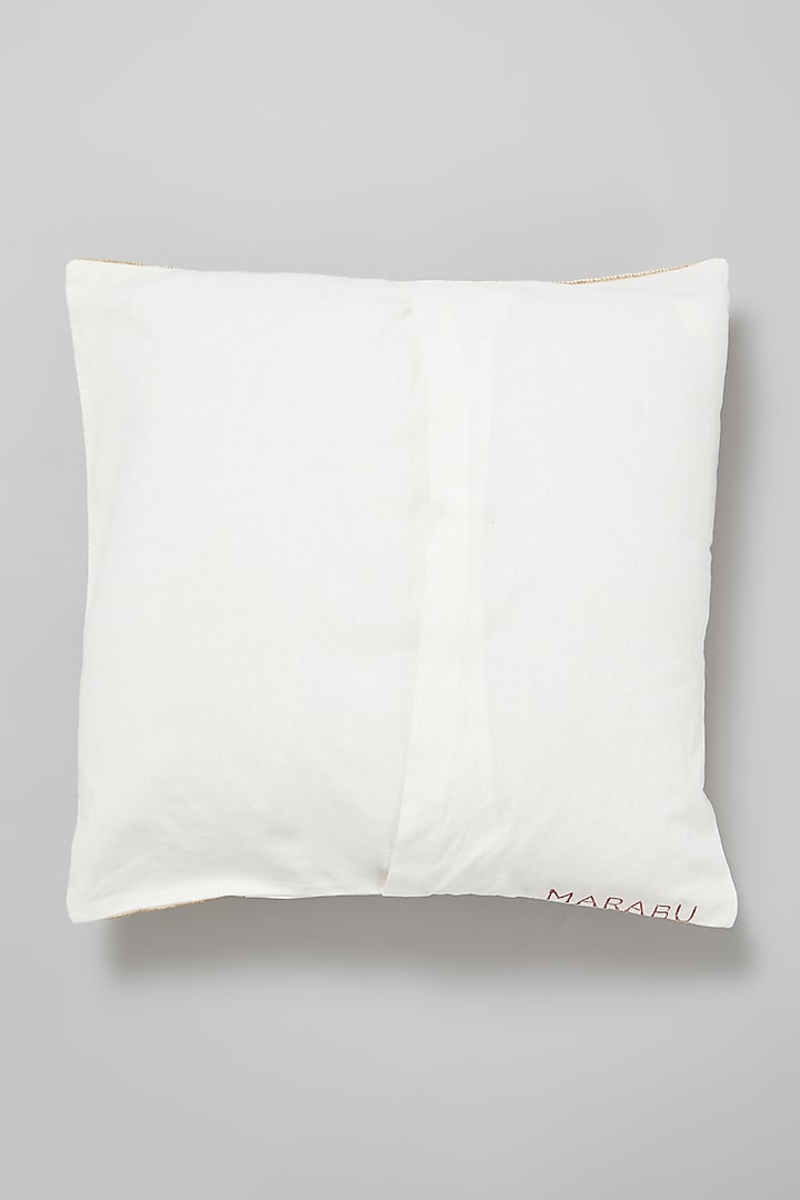 Pink Hand Block Printed Cushion Cover by Marabu at Pernia's Pop Up Shop