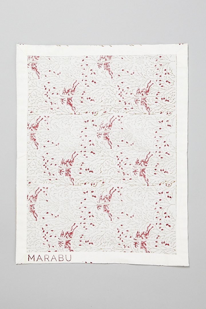 Pink Printed Table Mats (Set Of 6) by Marabu at Pernia's Pop Up Shop