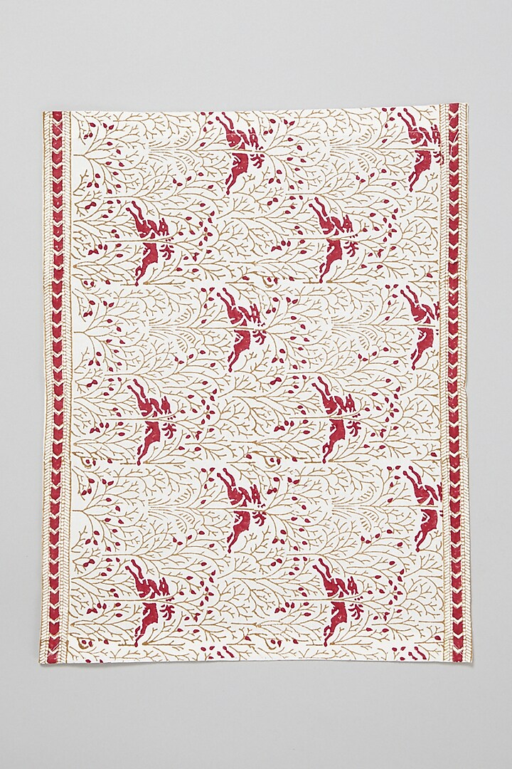 Pink Printed Table Mats (Set Of 6) by Marabu at Pernia's Pop Up Shop