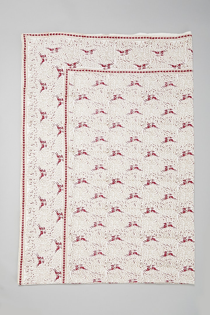 Blush Pink Block Printed Table Cloths by Marabu at Pernia's Pop Up Shop