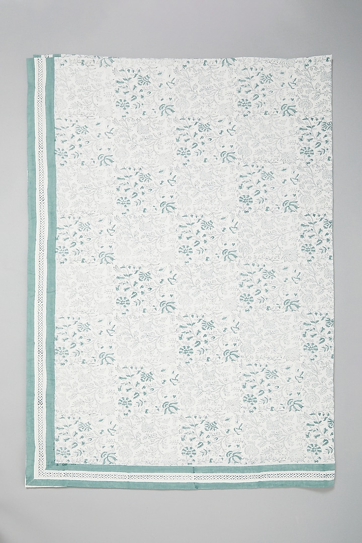 Firozi Block Printed Table Cloth by Marabu at Pernia's Pop Up Shop