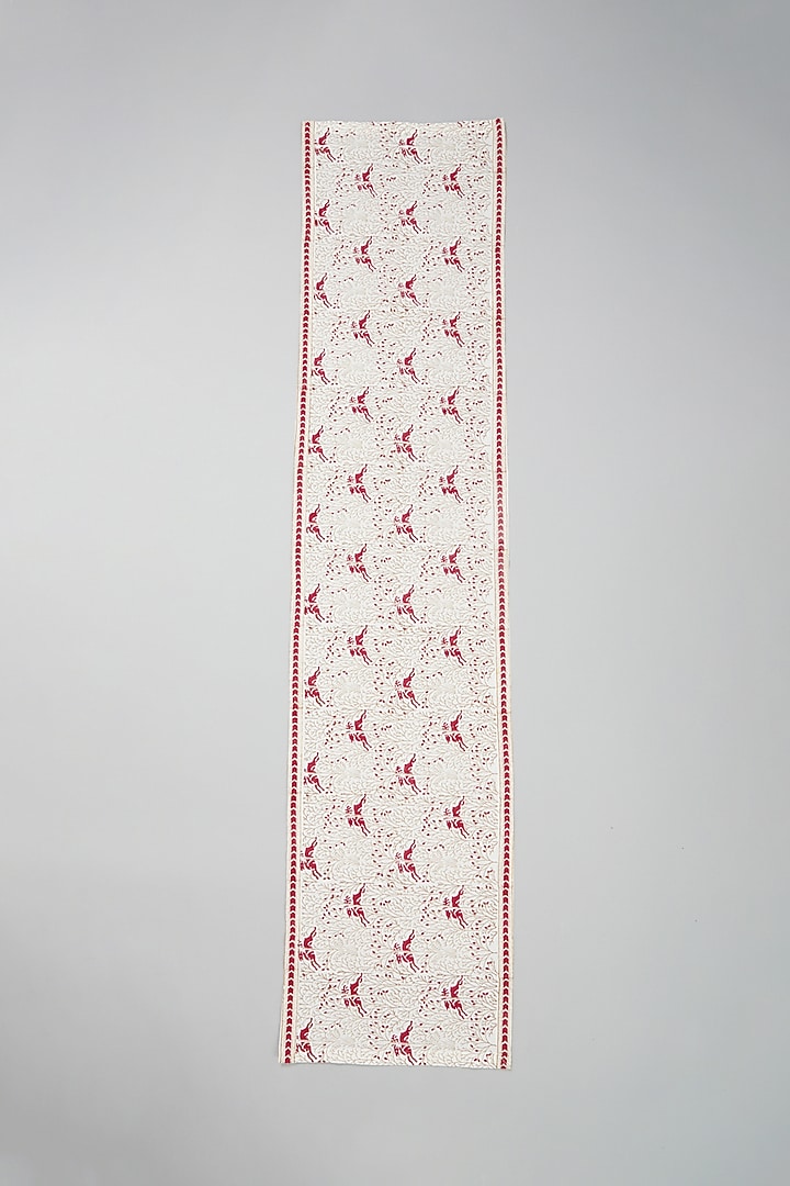 Pink Printed Table Runners by Marabu at Pernia's Pop Up Shop