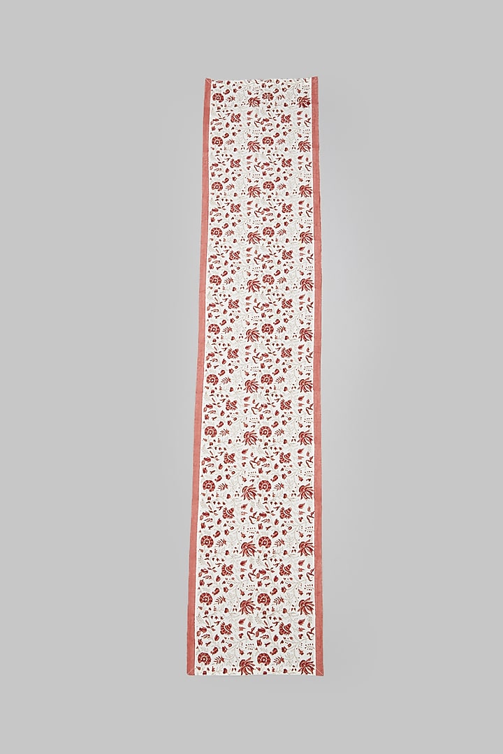 Pink Block Printed Table Runners by Marabu at Pernia's Pop Up Shop