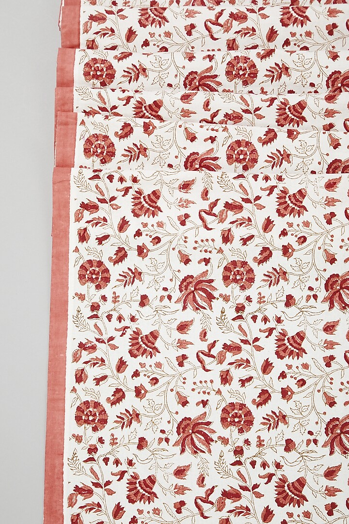 Pink Block Printed Table Runners by Marabu at Pernia's Pop Up Shop
