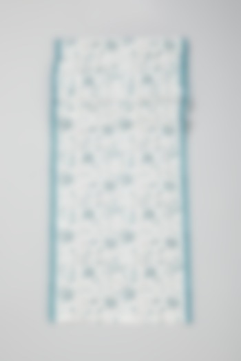 Sky Blue Block Printed Table Runners by Marabu at Pernia's Pop Up Shop
