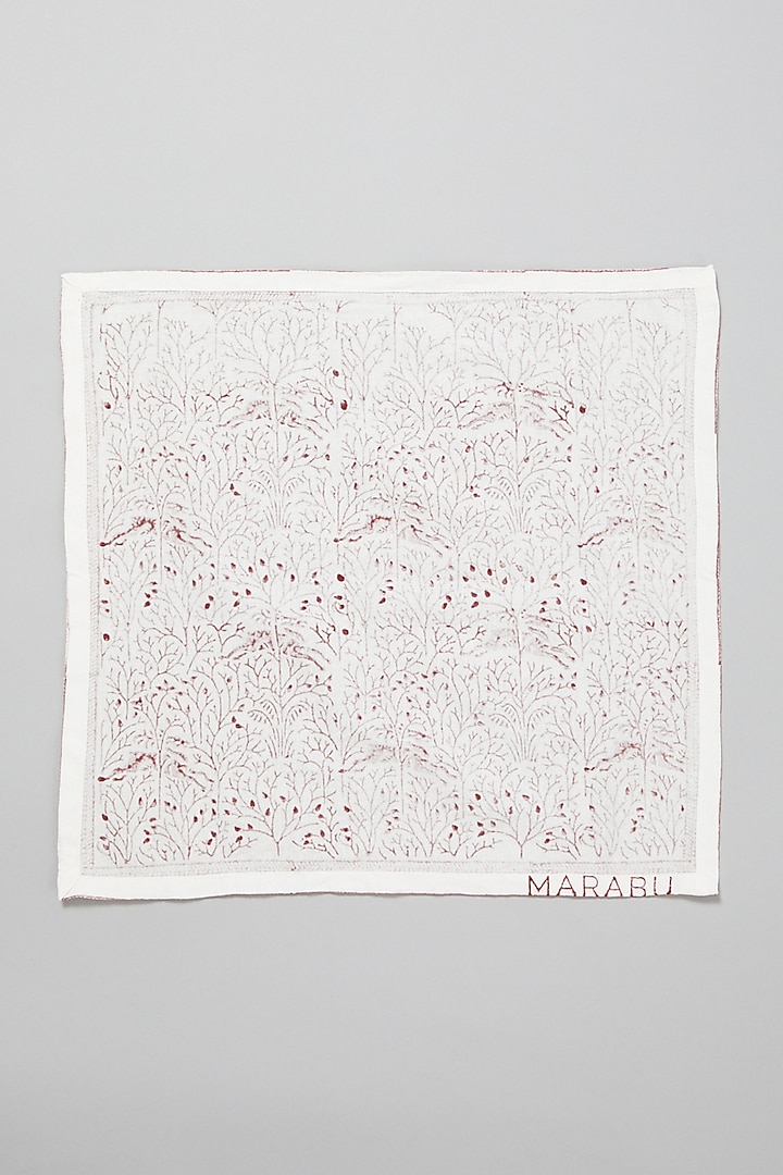Pink Printed Napkins (Set Of 6) by Marabu at Pernia's Pop Up Shop