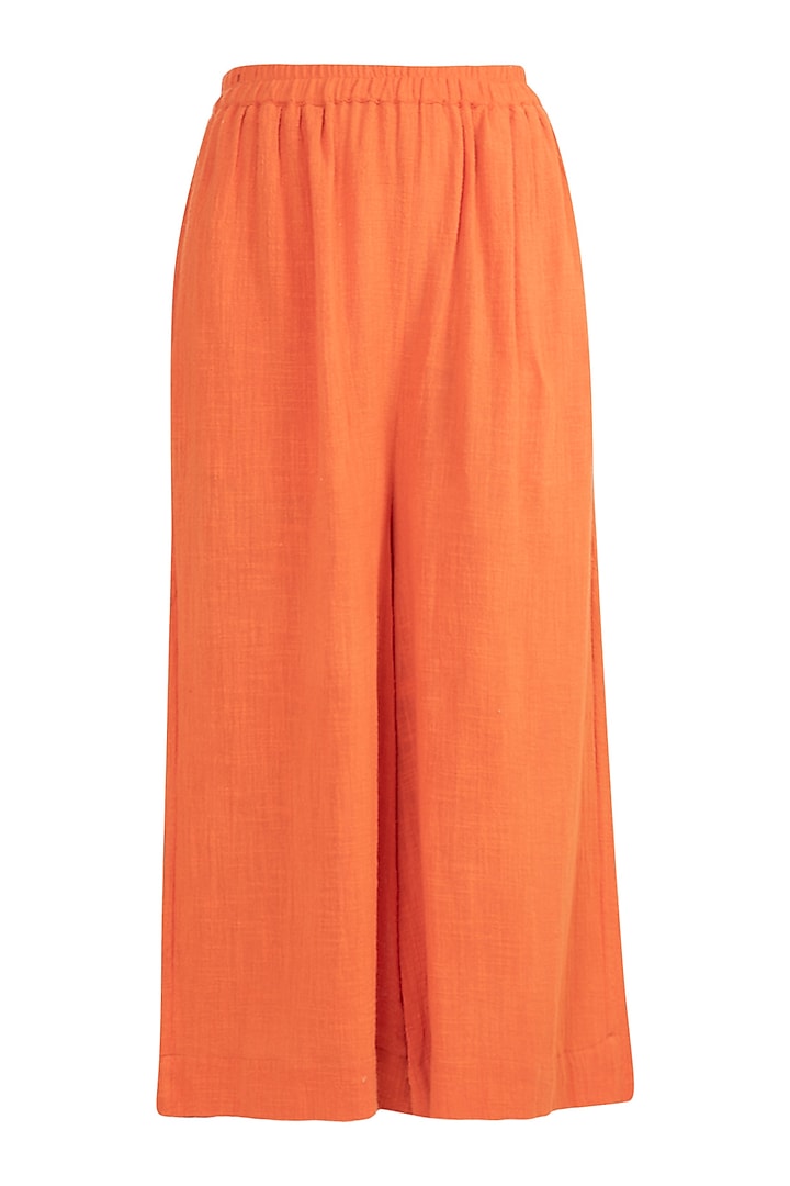 Orange Culottes Pants by Mati