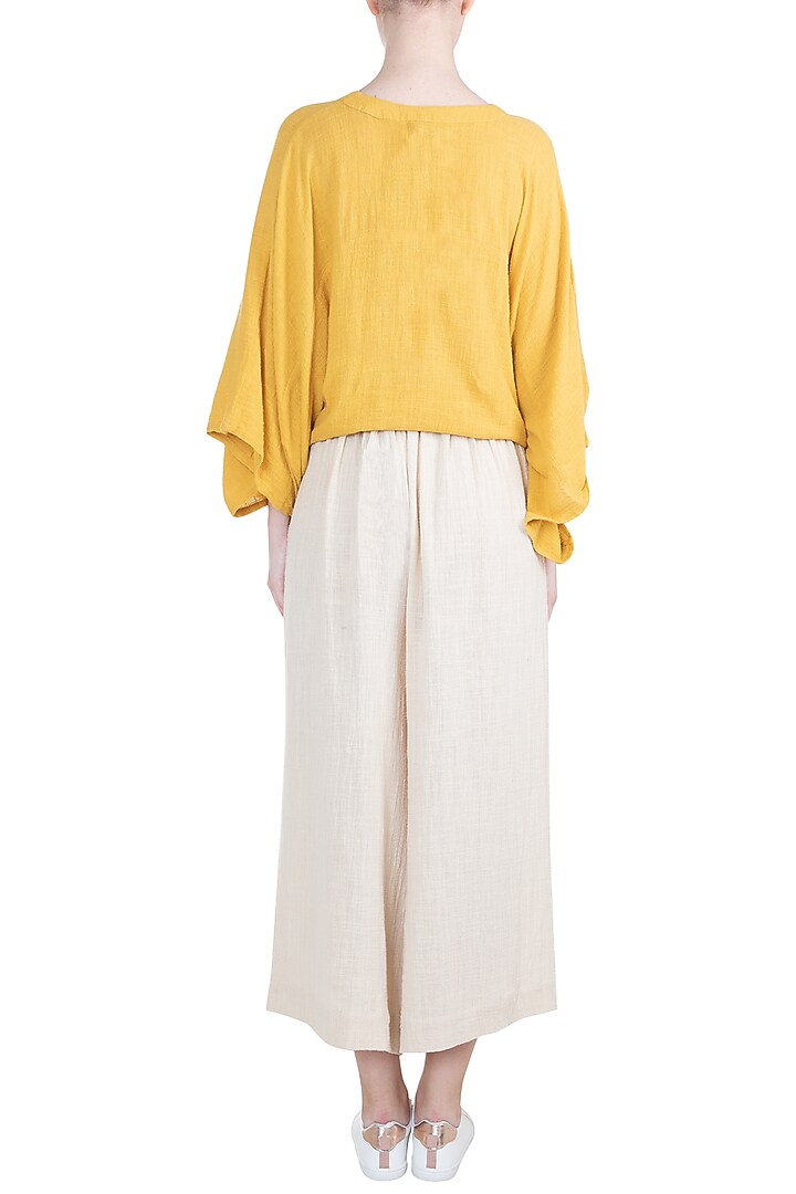 Ivory Cropped Pants by Mati at Pernia's Pop Up Shop