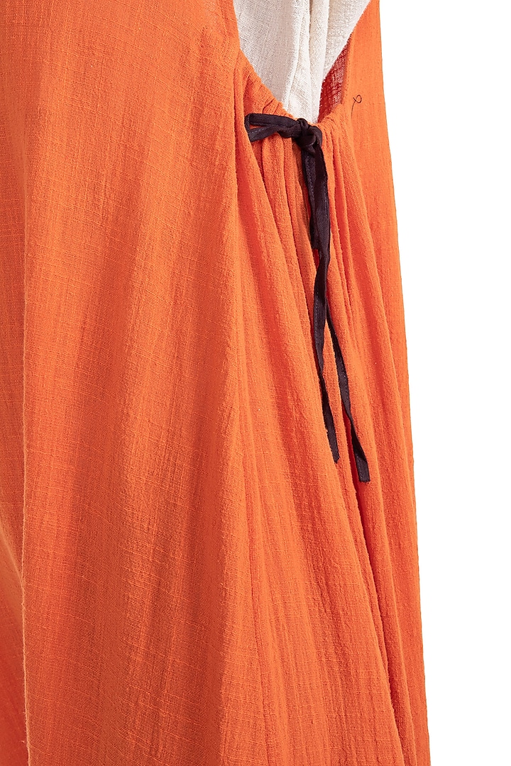 Orange Adjustable Dungarees by Mati at Pernia's Pop Up Shop