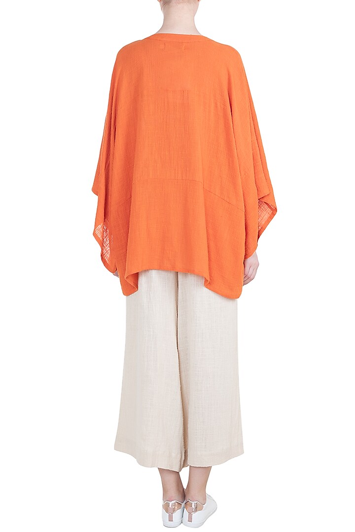 Orange Antifit Kaftan Top by Mati at Pernia's Pop Up Shop