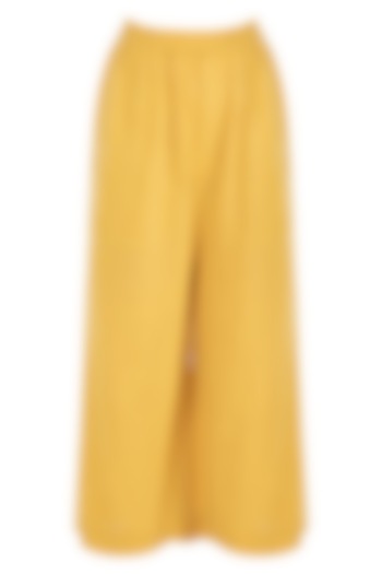 Yellow Khadi Pants by Mati
