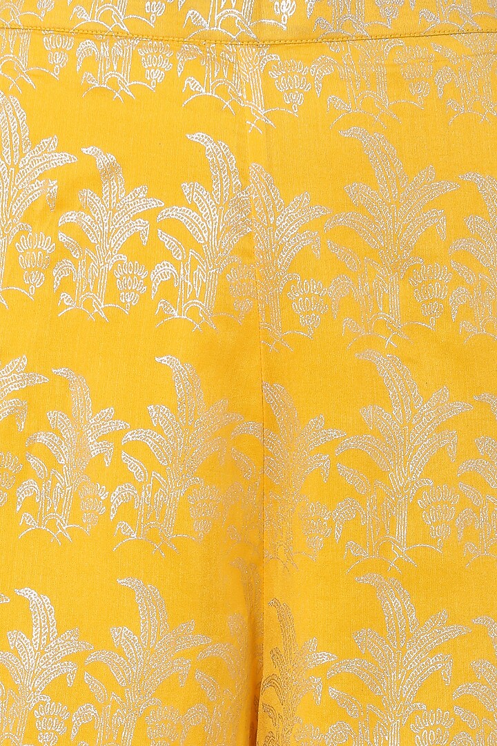 Yellow embellished kurta set available only at Pernia's Pop Up Shop.