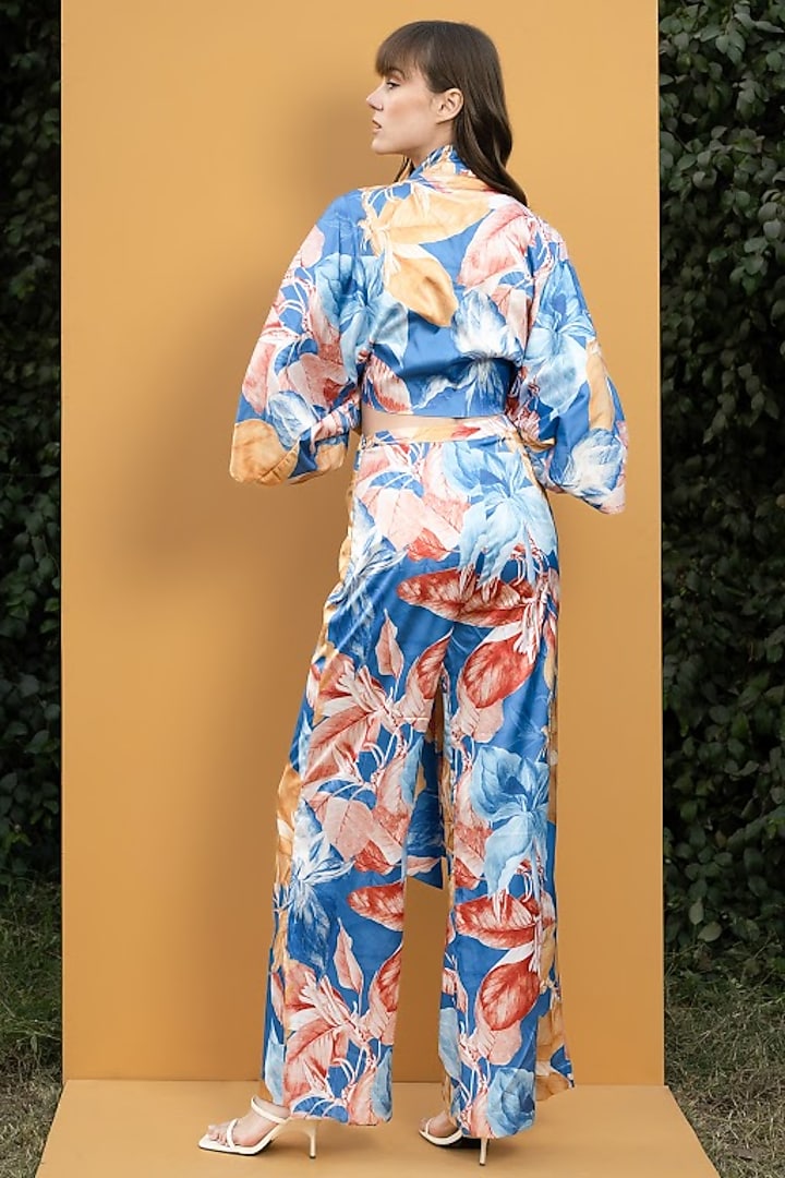 Blue Printed Co-ord Set by Mandira Wirk - Resort at Pernia's Pop Up Shop
