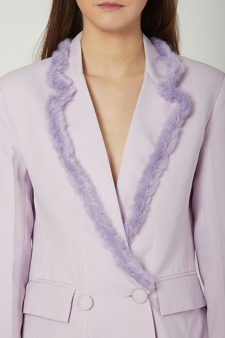 Ice Purple Blazer Romper by Mani Bhatia at Pernia's Pop Up Shop