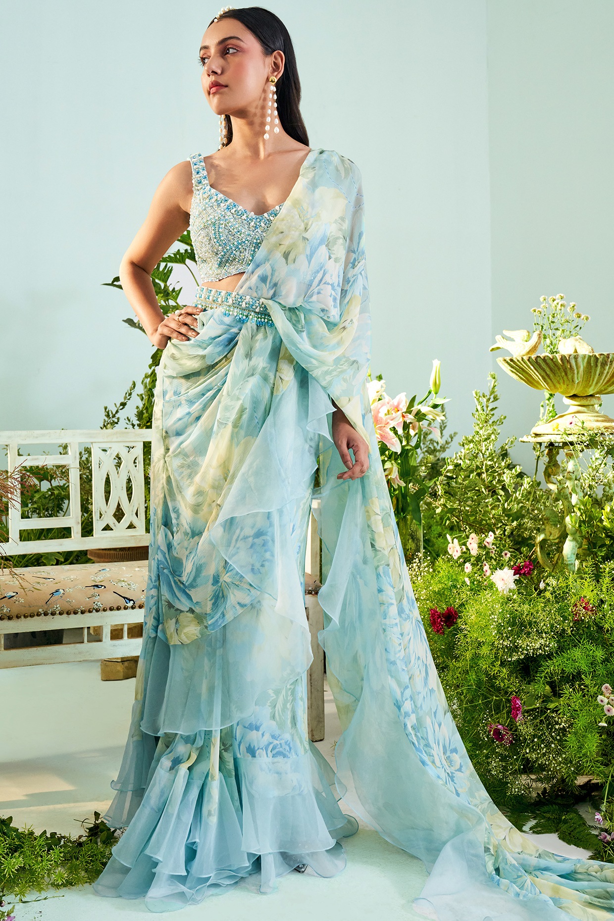 Thread And Button Sarees - Buy Thread And Button Sarees online in India